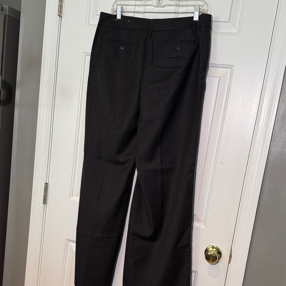 LOFT Black Pinstripe Trousers - Picture 4 of 5